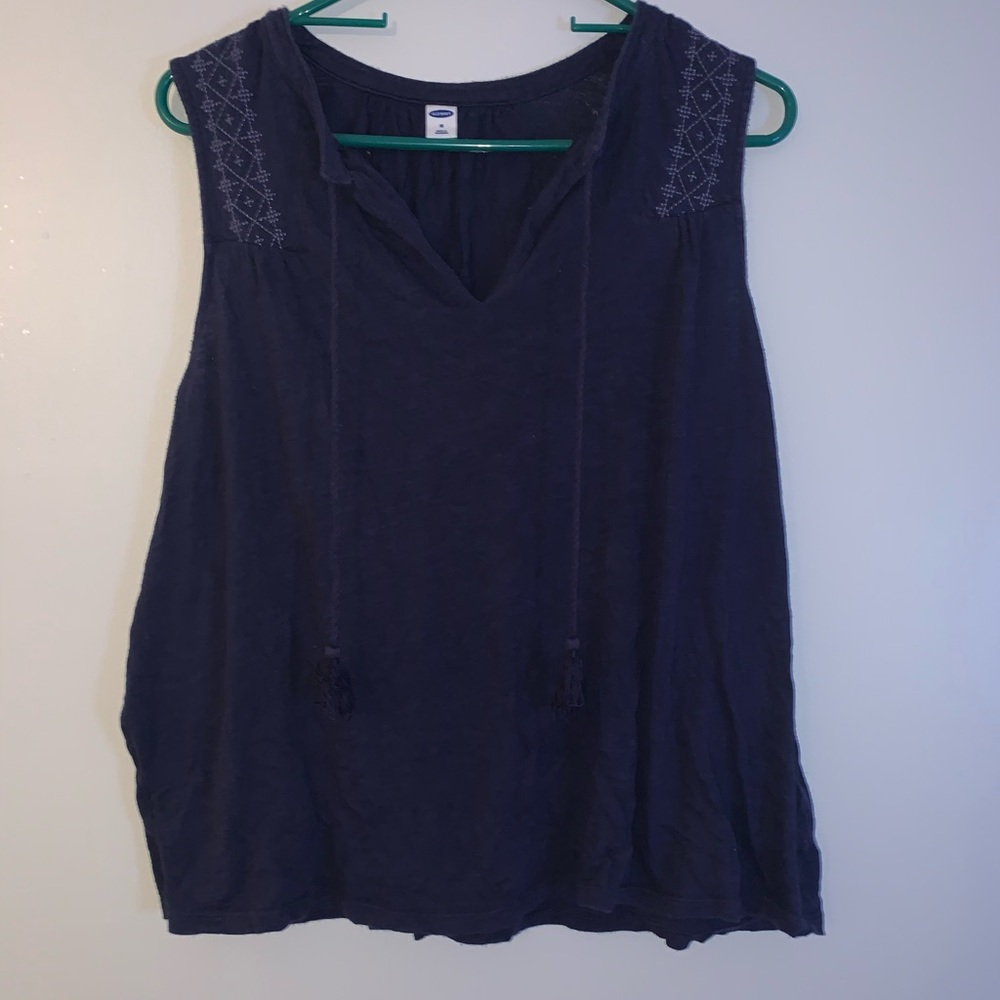 Navy blue tank top